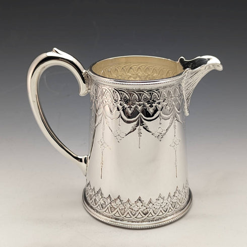 英國古董維多利亞鍍銀鼓茶壺 3 件套 WILLIAM HOWE